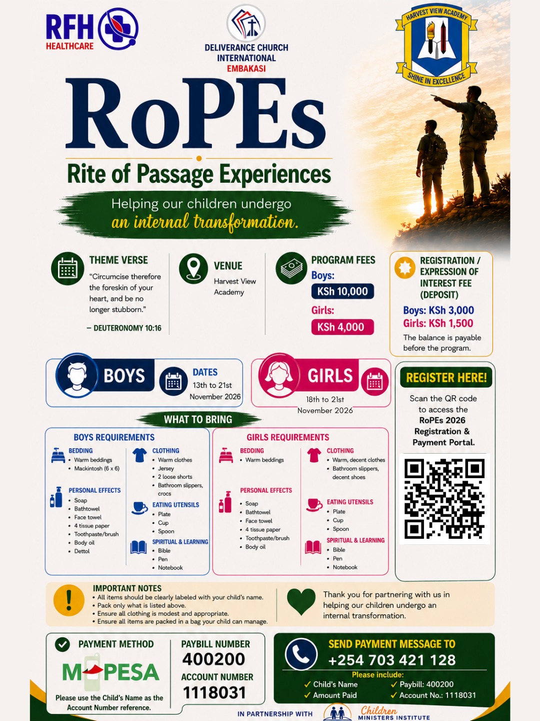 RoPEs 2026 - Rite of Passage Experiences