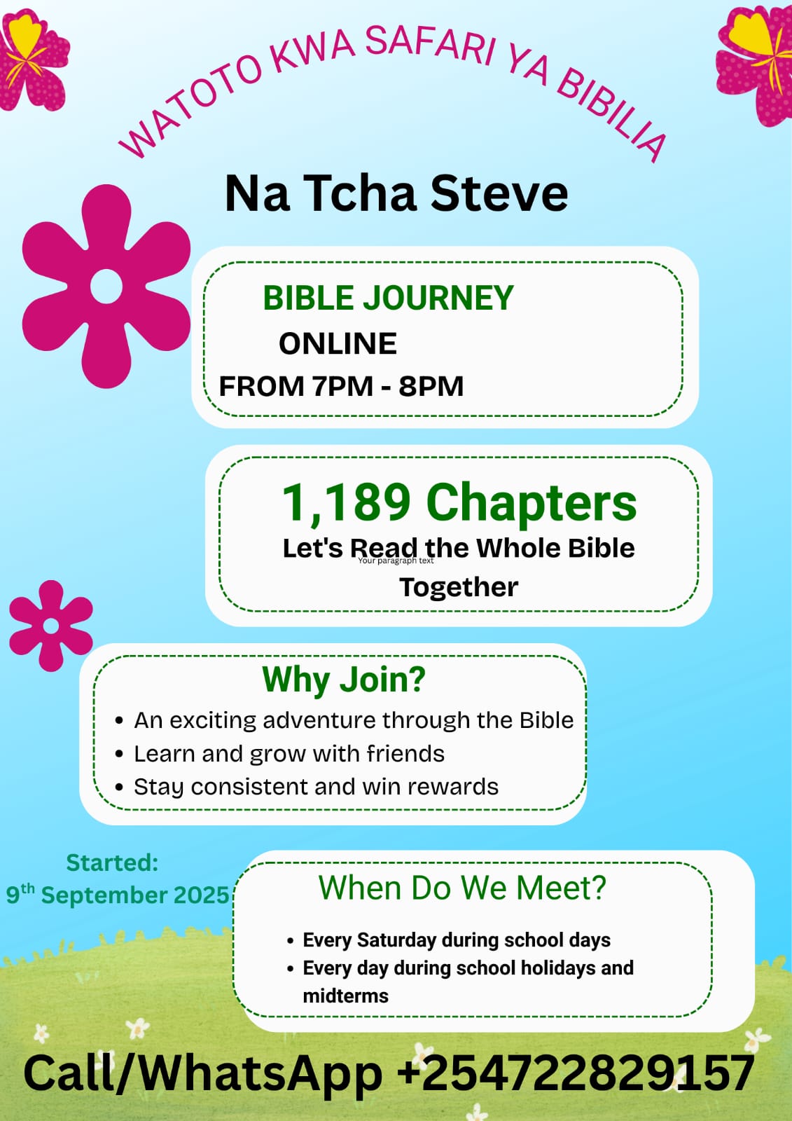 Safari ya Biblia - Bible Journey Online